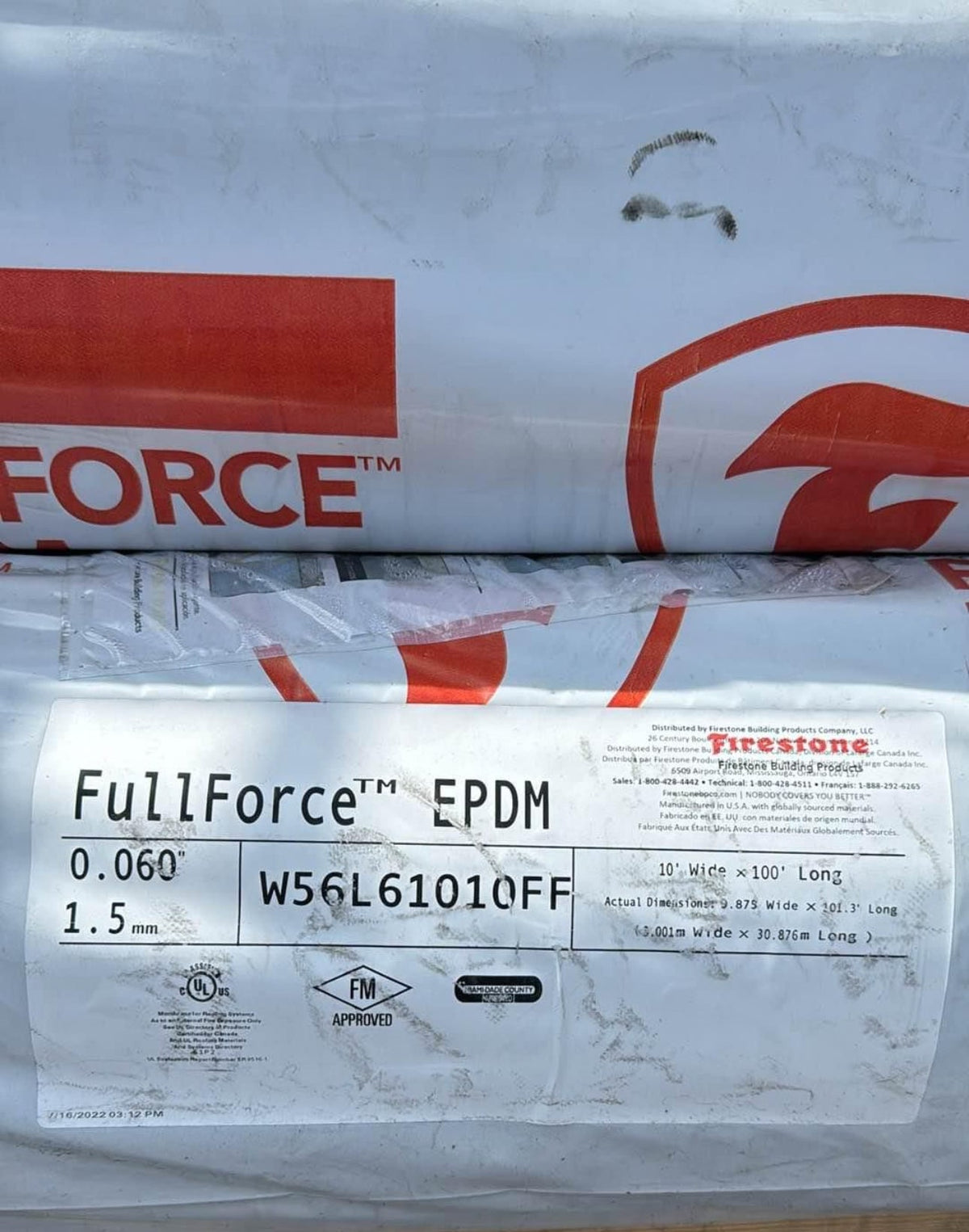 Commercial-Grade Self-Adhering EPDM Rubber Roofing Membrane (60 Mil)