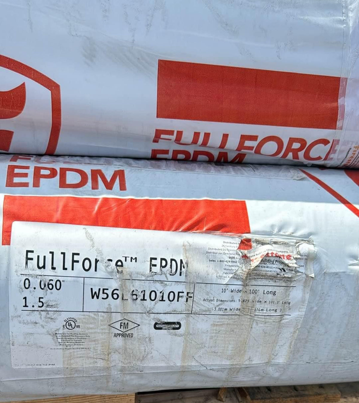 Commercial-Grade Self-Adhering EPDM Rubber Roofing Membrane (60 Mil)